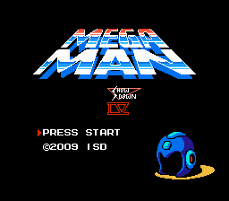 Mega Man Showdown IV Title Screen
